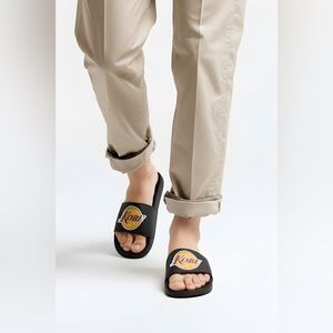 Men's Slides Sandals Outdoor Extra-soft Fashion Slip on Black Shoes US SIZE 10